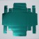 Box for sweets, confectionery packaging, 9 cells, “Emerald”, 14.7 x 14.7 x 3.5 cm