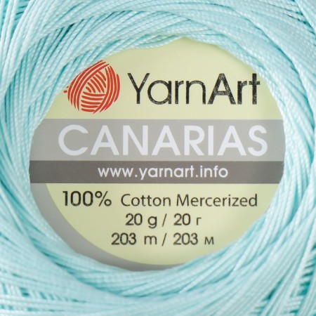 The yarn "Canarias" is 100% Merceris. cotton 203m/20g (4939 ice)-3