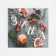 Postcard-Mini "Winter", grenade, 7 x 7 cm, new year
