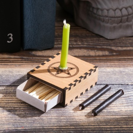 Set of desires "Removing damage and evil eye" with candles, 5.2x4.5x2 cm