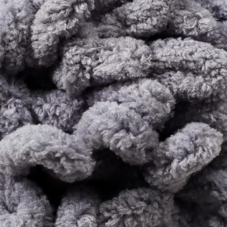 Yarn "Puffy" 100 % micropoliester 9m/100g (428 gray)-2