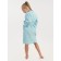 Waffle children's robe "kimono", size 40, blue color