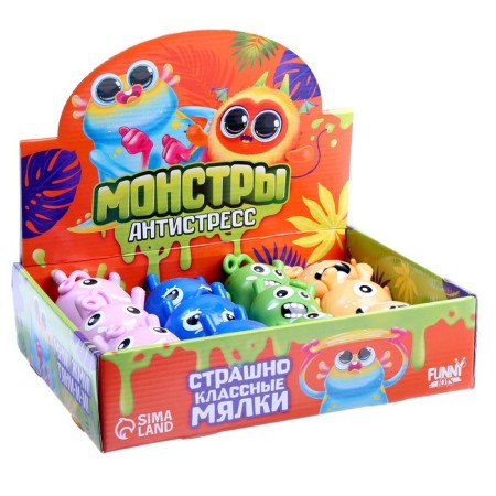 Antistress Montstrika, with paste, mixing, in showbox-5