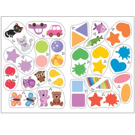 Activities with stickers. Set. 0+-11