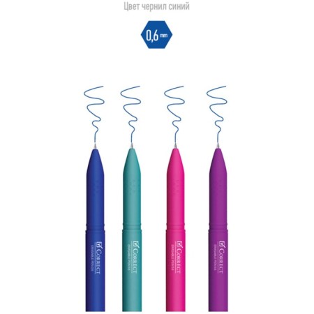 The pen "Write-steam" gel berlingo "Correct" rubbish housing assorted, Sin 0.6mm,-1