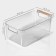 Storage container with handle LadOM "Crystal", 31.5 × 16.5 × 11.5 cm, color transparent color