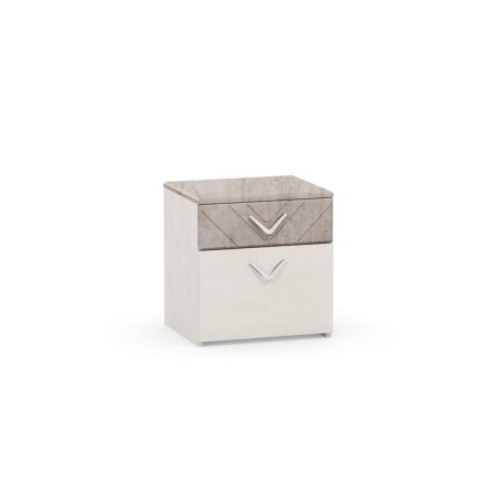 Tumbling bedside amli 13.78, 410x350x433, silk stone/concrete chicago beige