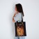 Soper bag "Kiss", without lightning, without lining, black color