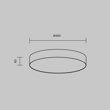 Technical C032CL-90W4K-RD-MG Zon, 600x600x60 mm, LED, 90W, 6770LM, 4000K, Matermic Golden Light.-7