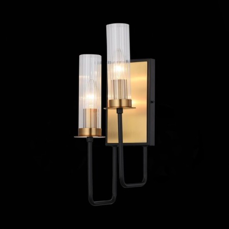Sconces st. SL336.301.02. Delavera. 2x60 watts, E14, 15x41 cm, brown color, bronze-9