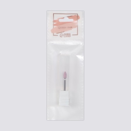 Corundum mill for manicure “Conus is rounded”, average stiffness, D 4 × 9 mm, in a plastic case-6