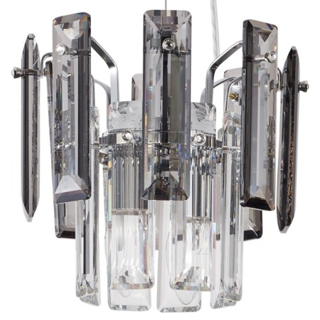 Suspended lamp TON 2XE14 40W, size 22x22x50-100 cm, color chromium-1