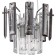 Suspended lamp TON 2XE14 40W, size 22x22x50-100 cm, color chromium