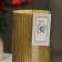 Candle "Relief", 7 × 15cm, gold metallic
