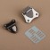 Bag -4.2 cm fastener, black nickel color