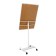 Flipchart mobile magnetic marker 70x100 cm, Calligrata Standard, in aluminum profile, on rollers