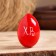 Egg "strawberry", red, 7 cm