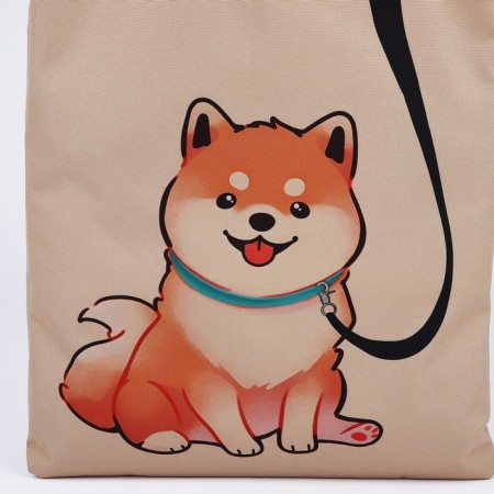 Bag Schoper "Siba-Inu", 35x0.5x40 cm, Department without lightning, without lining, beige-3