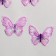 Decor for creativity Textile embroidery "Lilac butterfly" 4.7x5.5 cm