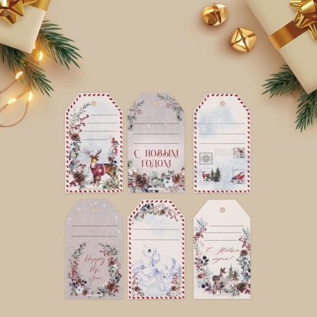 Schildik decorative in the set "Magic Holiday", 6 pcs, 17 x 15 cm, New Year-3