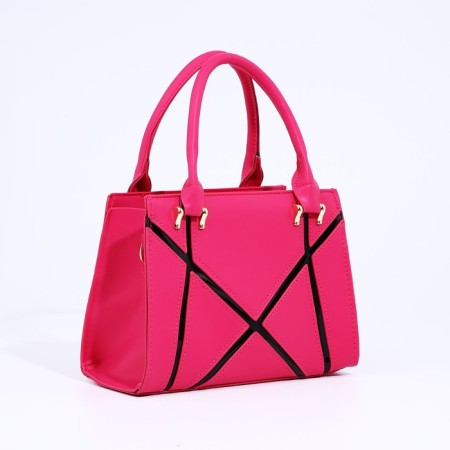 Bag Female Tout with zipper, pink color-2