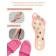 Slippers with a massage effect, open nose, size 38-39, fuchsia color