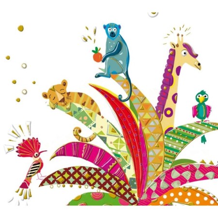 Turnowsky postcard "Pineapple with animals", 16.7x11.8 cm-1