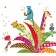 Turnowsky postcard "Pineapple with animals", 16.7x11.8 cm
