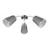 Ceiling EVOLUCE lamp. Sle103002-03. Maleonte. 3x40 watts, E14, 67x67x24 cm, chromium color