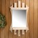 Mirror "Carved Laralger" with a shelf 3 hook, 75 × 40 cm