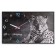 Carty clock wall, interior "leopard", smooth move, 57 x 35 x 4 cm