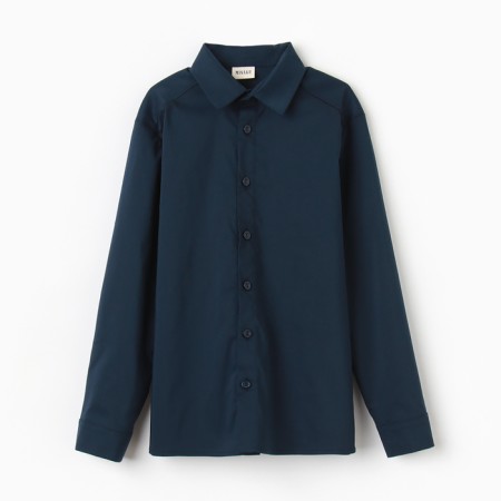 Shirt for the boy Minaku: School Collection, dark blue color, height 152 cm-8