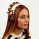Lolita carnival bandage, brown color with white lace