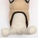 Lightning dog jacket, size 16 (DS 36 cm, OG 46 cm, Osh 35 cm), beige with orange
