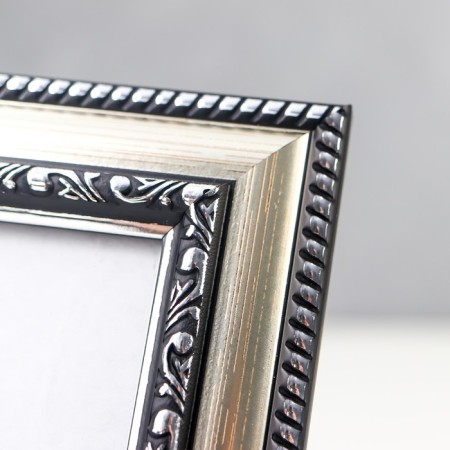 Photo frame plastic 10x15 cm silver (790)-1