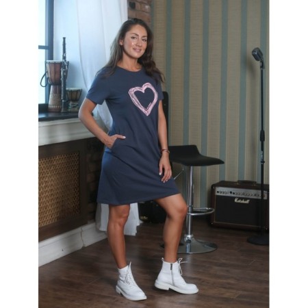 Women's tunic, size 46, gray color-1