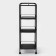 Roadfly 34X, 4 tiers, 45 × 30 × 88 cm, black color