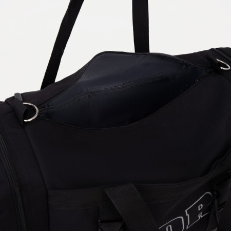 Sports bag with lightning, 2 outer pockets, black color-2