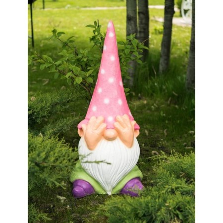 Garden Figure "Dwarf Nevidis" Pink, 43x38x85cm
