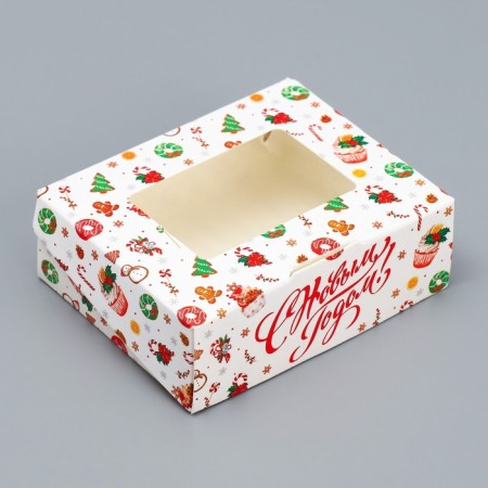 Folding box "Sweet", 10 x 8 x 3.5 cm, New Year-1