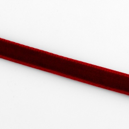 Velvet tape, 6 mm, 18 ± 1 m, burgundy color # 43-2
