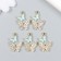 Decor for creativity metal, enamel, rhinestones "Two butterflies" silver, blue 1.4x2.2 cm