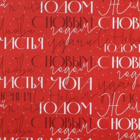 Paper Glossy double -sided “Happy New Year”, 70 x 100 cm, New Year-3