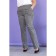 Female trousers, size 60, gray color