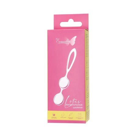 Eromantica Lotus vaginal balls, silicone, pink, 17 cm-3
