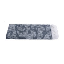 Waffle towel with fringe 