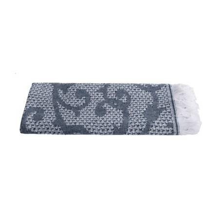 Waffle towel with fringe "monogram", size 40x60 cm