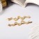 Invisibility for hair "Liberty" (set 2 pcs) snakes, 6.5 cm, gold