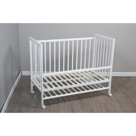 Children's molli bed, on wheels, white-5