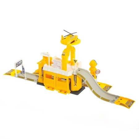 Parking "Building site", with a metal machine and helicopter-7